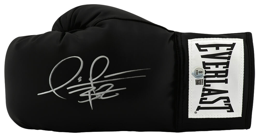 Deontay Wilder Autographed Everlast Black Boxing Glove - (Beckett)-Powers Sports Memorabilia