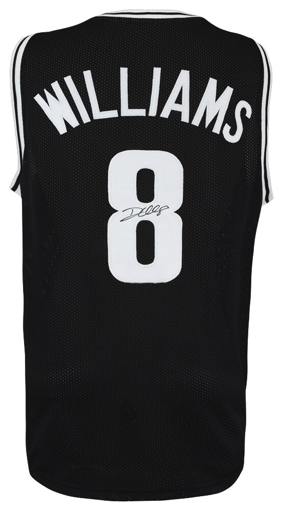 Deron Williams Autographed Black Custom Basketball Jersey-Powers Sports Memorabilia