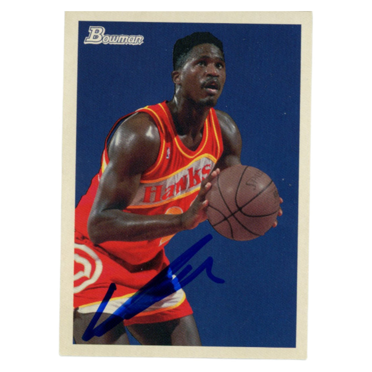 Dominique Wilkins 2009 Bowman #81 Trading Signed Card-Powers Sports Memorabilia