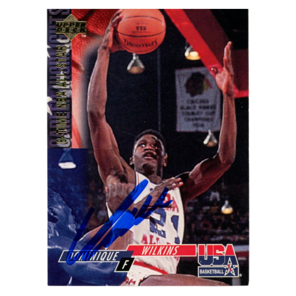 Dominique Wilkins NBA All-Star Signed Card - 1994 Upper Deck #75 Beckett Beckett-Powers Sports Memorabilia