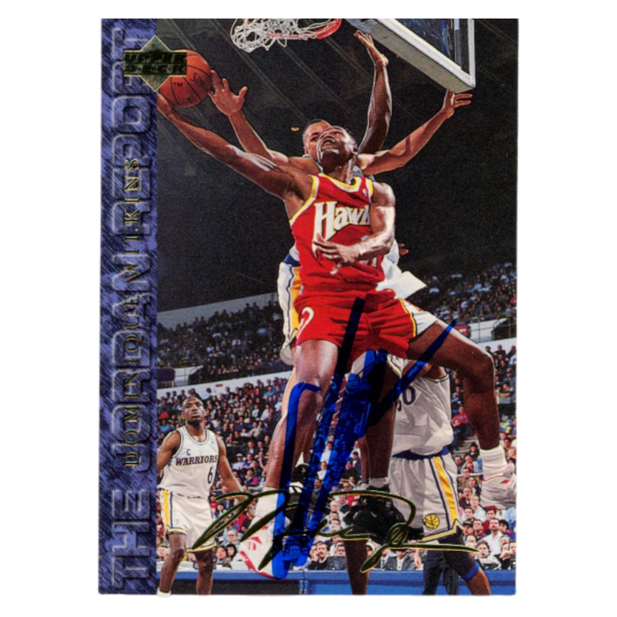 Dominique Wilkins 1994 Upper Deck #77 Trading Signed Card-Powers Sports Memorabilia