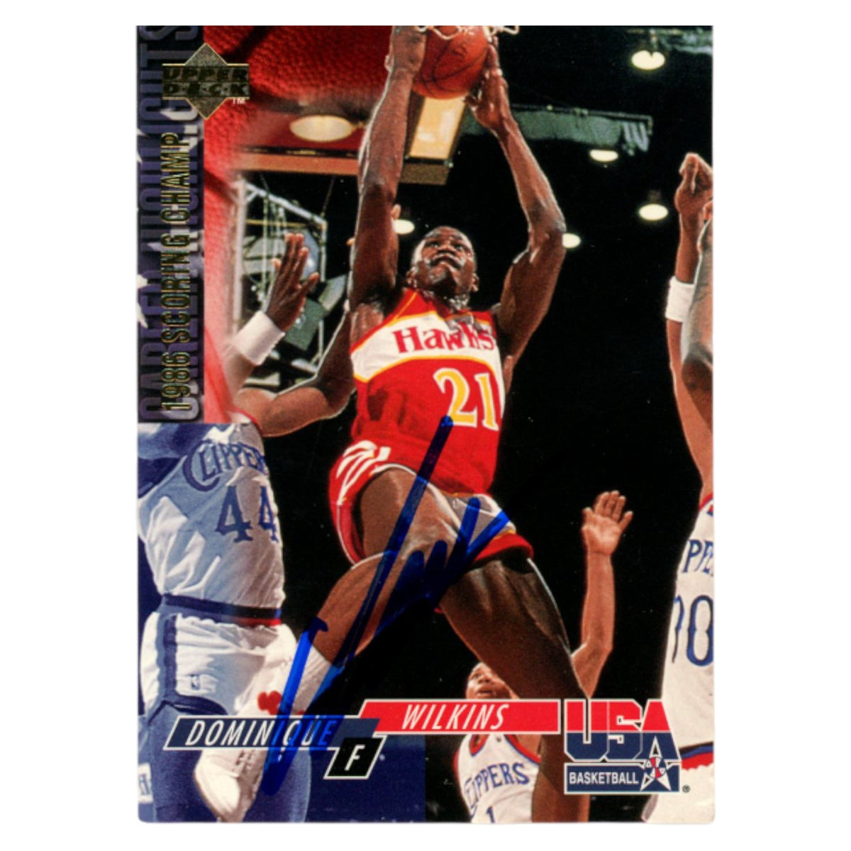 Dominique Wilkins Atlanta Hawks Signed Card - 1994 Upper Deck #74 Beckett Beckett-Powers Sports Memorabilia