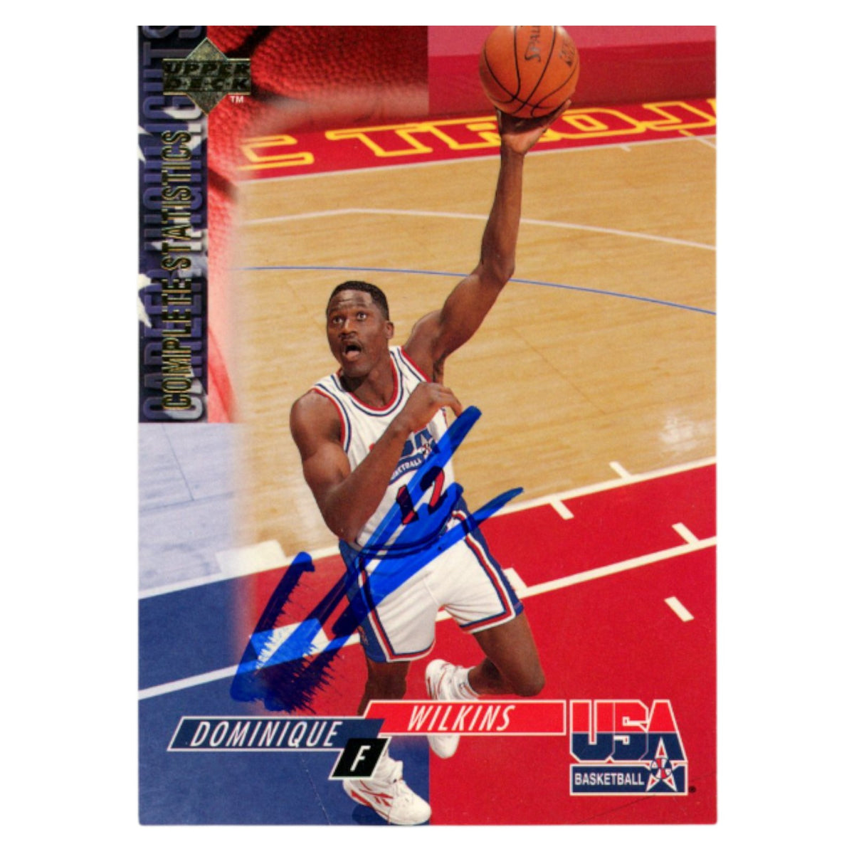 Dominique Wilkins Team USA Signed Card - 1994 Upper Deck #78 Beckett Beckett-Powers Sports Memorabilia