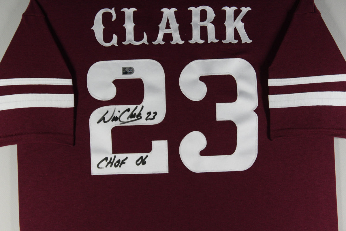 Will Clark Autographed Custom College Style Signed Baseball Framed Jersey Hall of Fame 2006 MLB Authenticated COA-Powers Sports Memorabilia