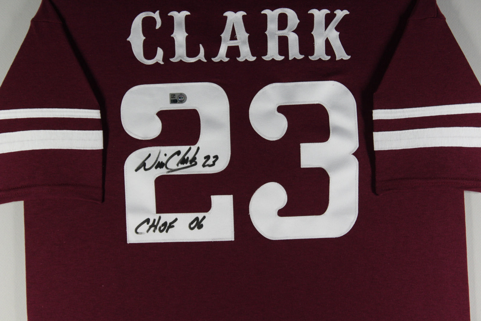 Will Clark Autographed Custom College Style Signed Baseball Framed Jersey Hall of Fame 2006 MLB Authenticated COA-Powers Sports Memorabilia