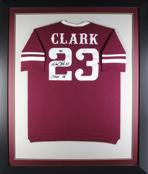 Will Clark Autographed Custom College Style Signed Baseball Framed Jersey Hall of Fame 2006 MLB Authenticated COA-Powers Sports Memorabilia