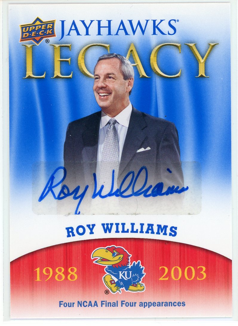 2013 Upper Deck Roy Williams Kansas Jayhawks Legacy Card Signed Sticker Auto-Powers Sports Memorabilia