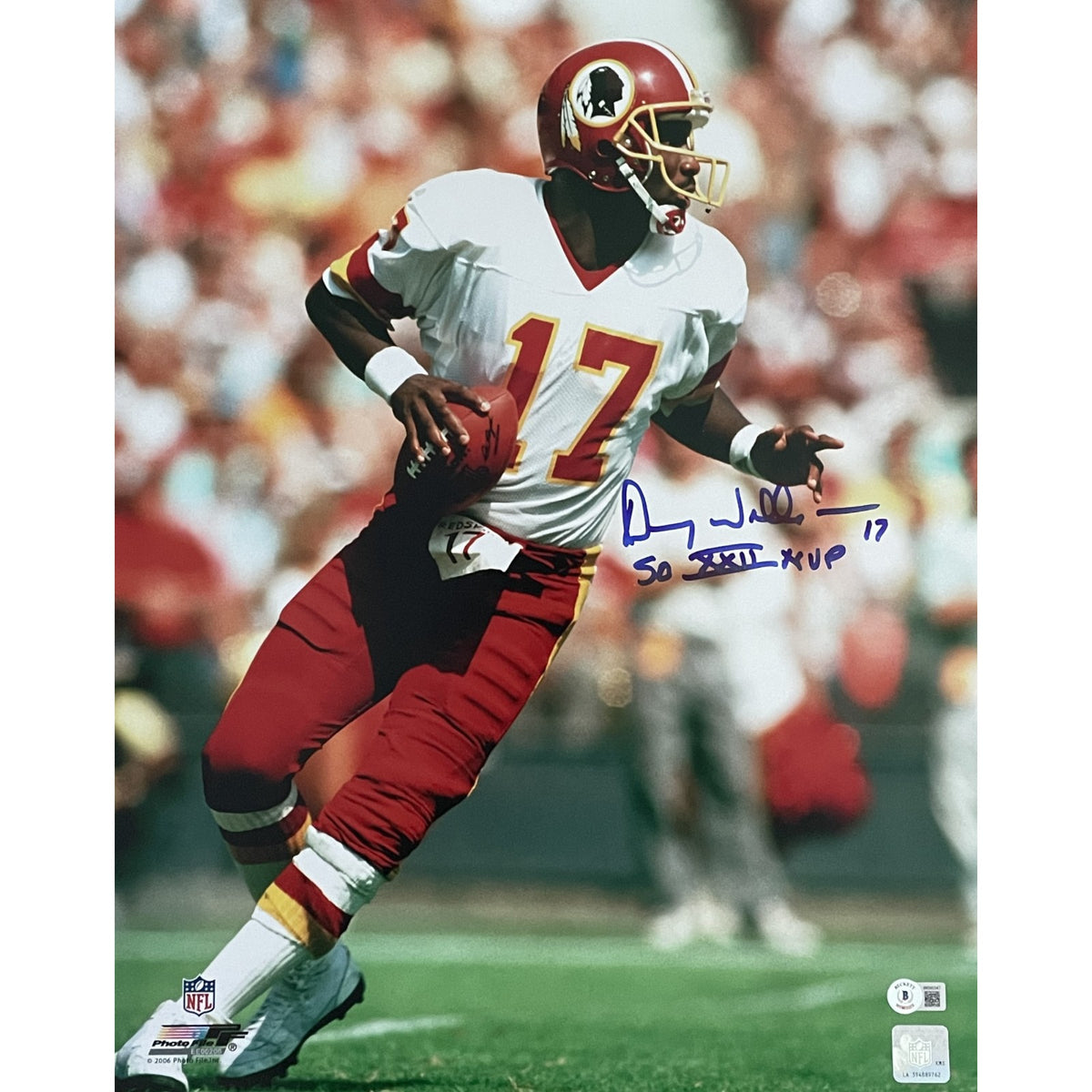 Doug Williams Washington Redskins SB MVP Signed 16x20 Photo-Powers Sports Memorabilia