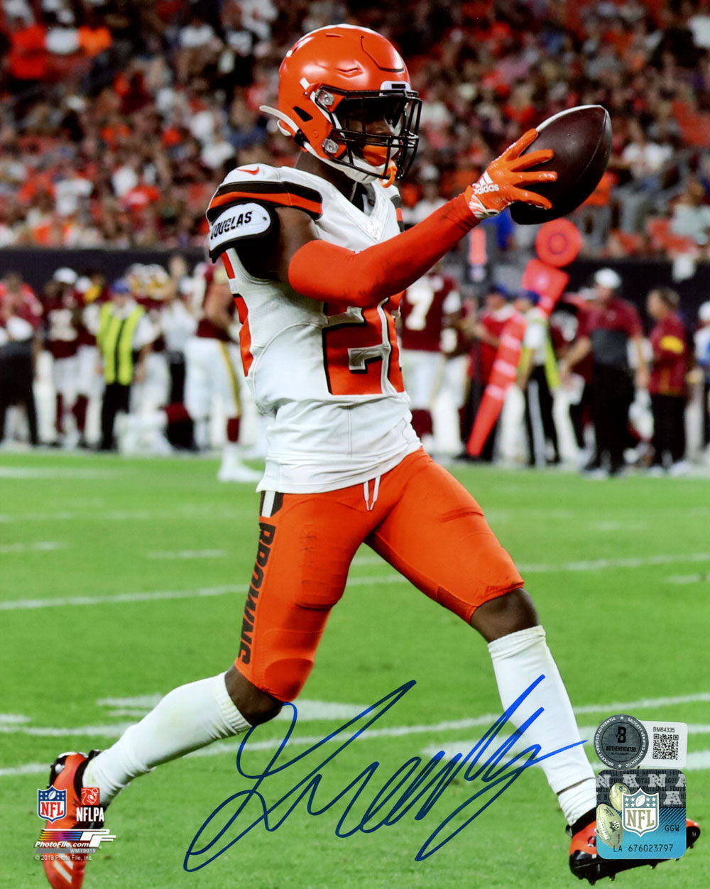 Greedy Williams Cleveland Browns Signed 8x10 Photo-Powers Sports Memorabilia