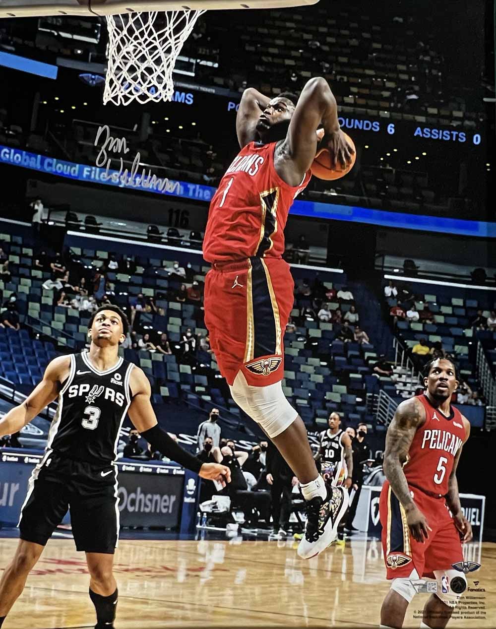 Zion Williamson New Orleans Pelicans Signed 16x20 Photo - Fanatics-Powers Sports Memorabilia