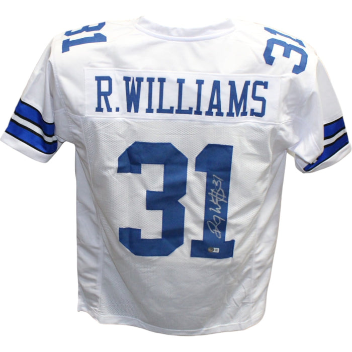 Roy Williams Signed Pro Style White Jersey – Beckett Authenticated-Powers Sports Memorabilia