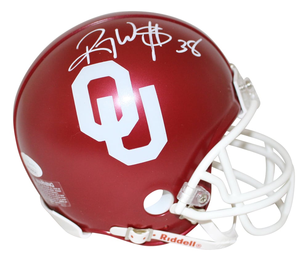 Roy Williams Oklahoma Sooners Signed Mini Helmet – JSA Authenticated-Powers Sports Memorabilia