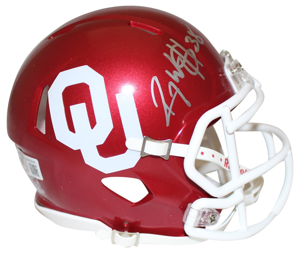 Roy Williams Signed Oklahoma Sooners Speed Mini Helmet – Beckett Authenticated-Powers Sports Memorabilia
