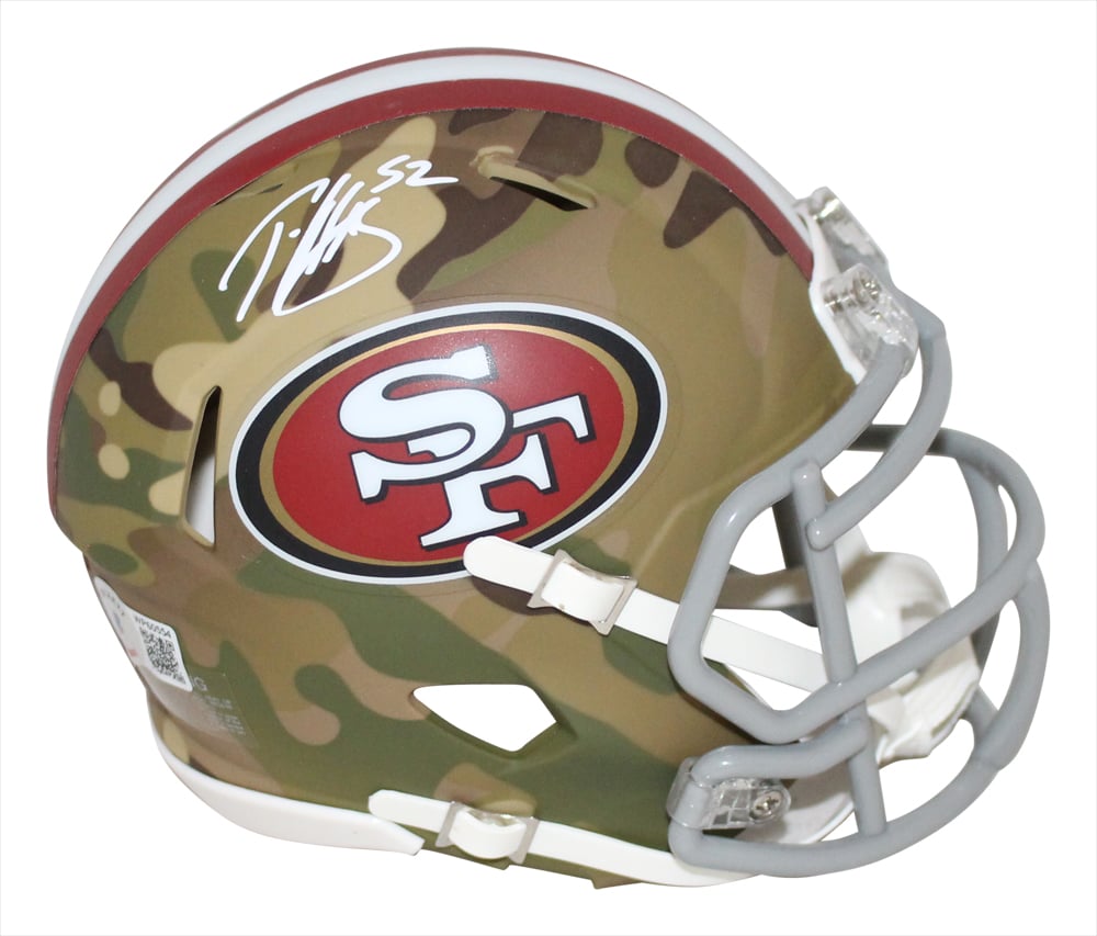 Patrick Willis Signed San Francisco 49ers Camo Mini Helmet – Beckett Authenticated-Powers Sports Memorabilia