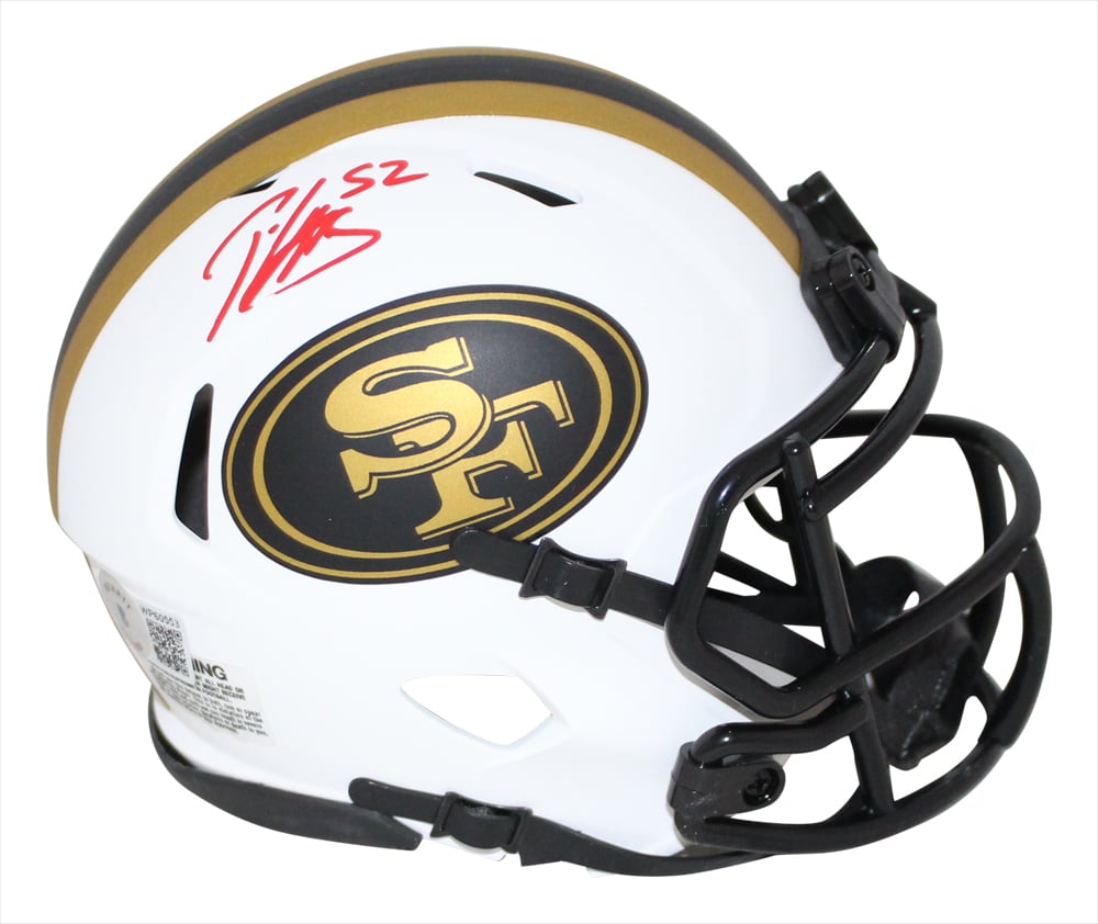 Patrick Willis San Francisco 49ers Lunar Signed Mini Helmet BAS-Powers Sports Memorabilia
