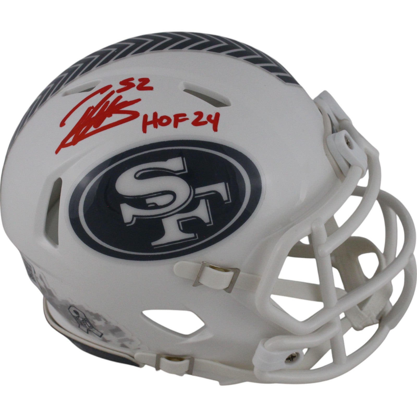 Patrick Willis San Francisco 49ers Slate Signed Mini Helmet HOF-Powers Sports Memorabilia