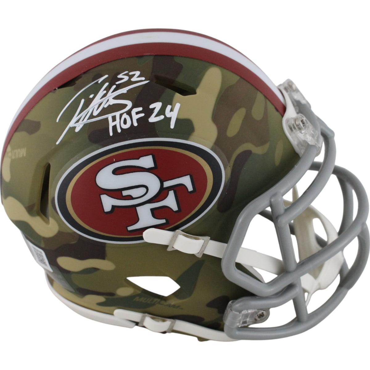 Patrick Willis San Francisco 49ers 24 STS Signed Mini Helmet-Powers Sports Memorabilia