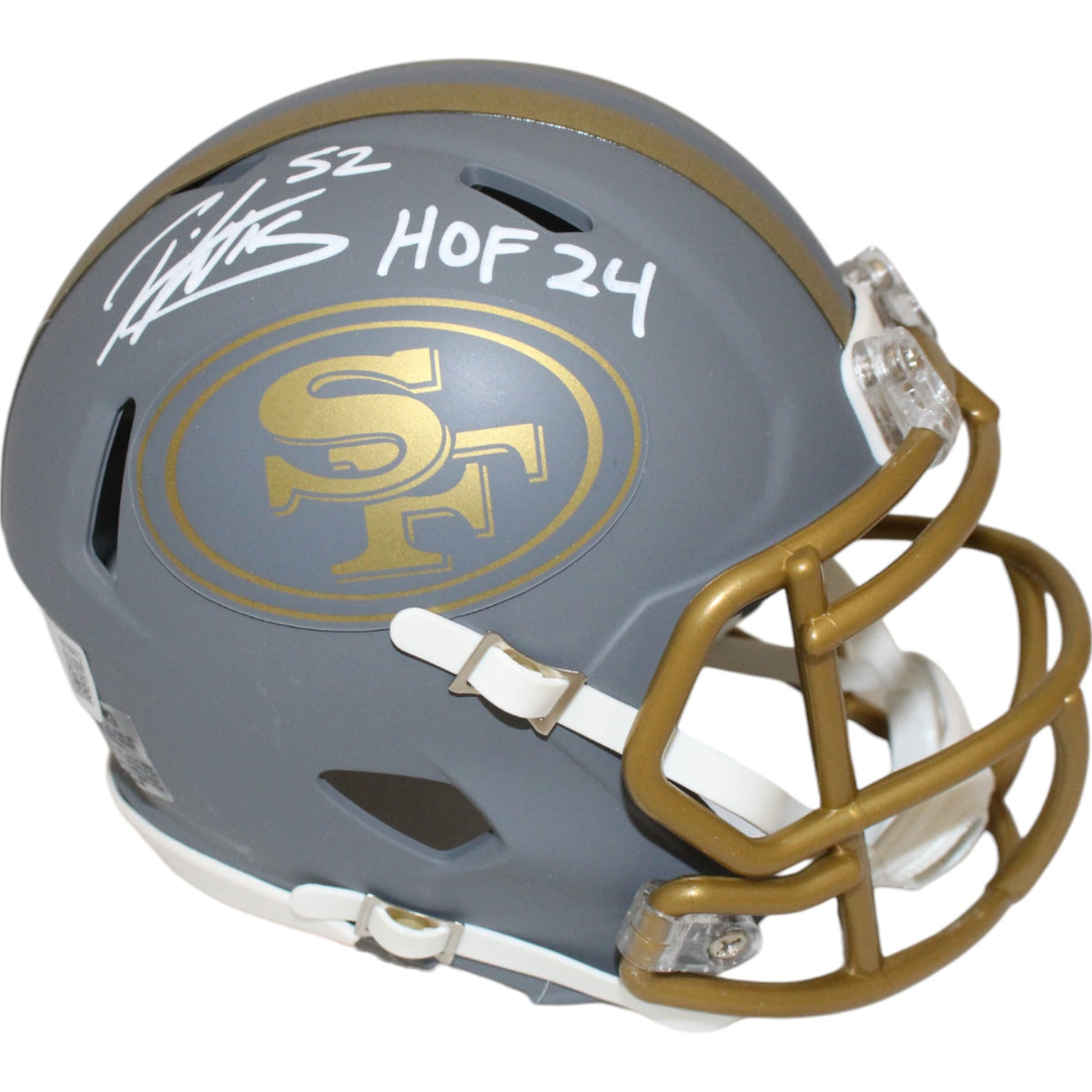 Patrick Willis San Francisco 49ers Signed Mini Helmet - Slate Mini HOF Beckett Beckett-Powers Sports Memorabilia