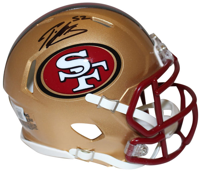 Patrick Willis Signed San Francisco 49ers 1996-08 Speed Mini Helmet – Beckett Authenticated-Powers Sports Memorabilia