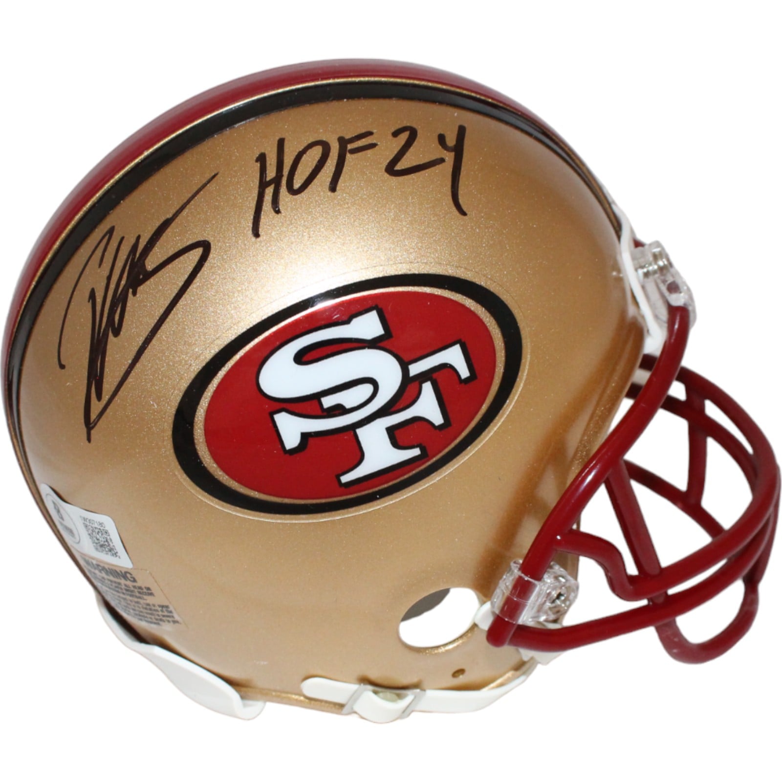 Patrick Willis Signed San Francisco 49ers Mini Helmet VSR4 HOF TB – Beckett Authenticated-Powers Sports Memorabilia