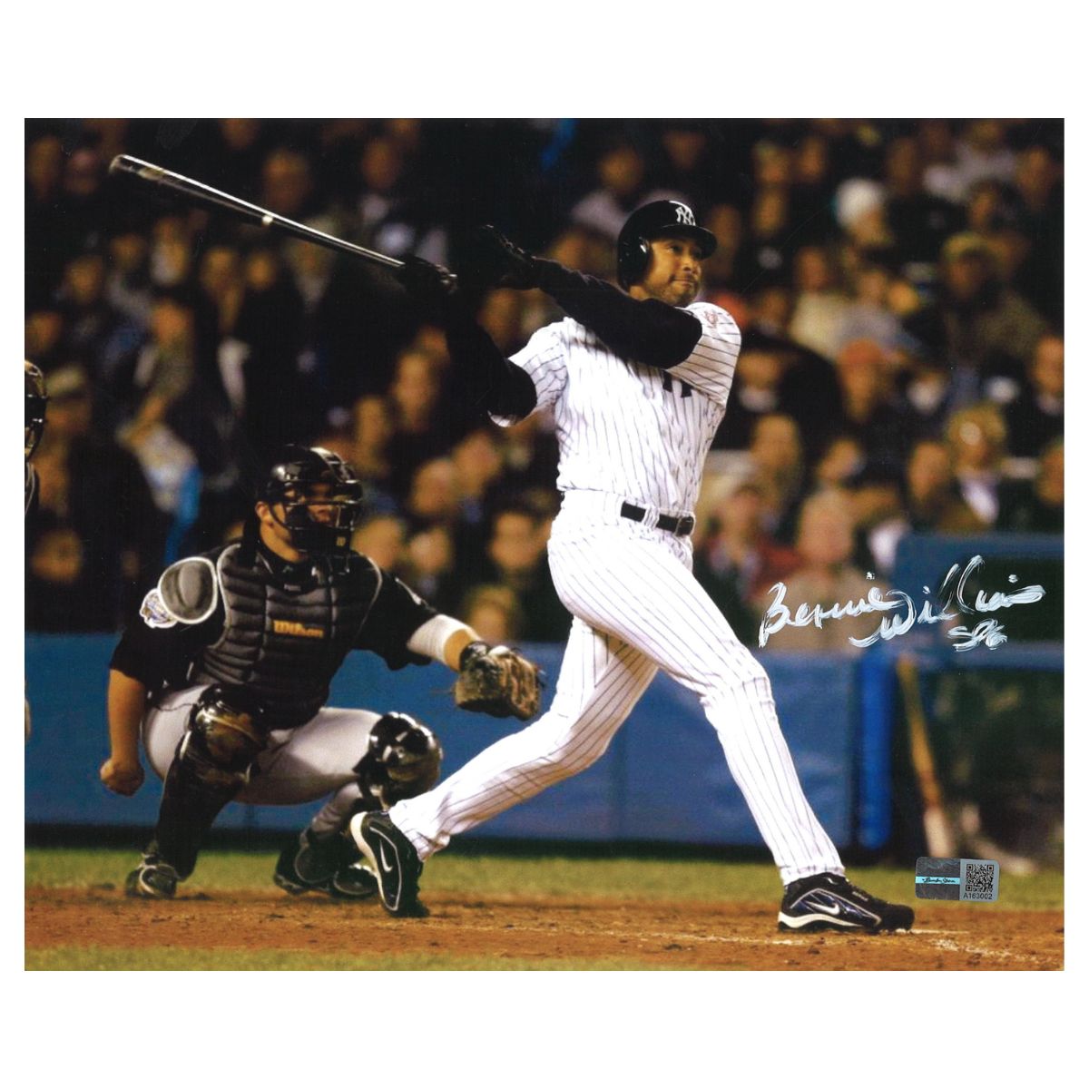 Bernie Williams New York Yankees Signed 2003 World Series 8x10 Photo-Powers Sports Memorabilia