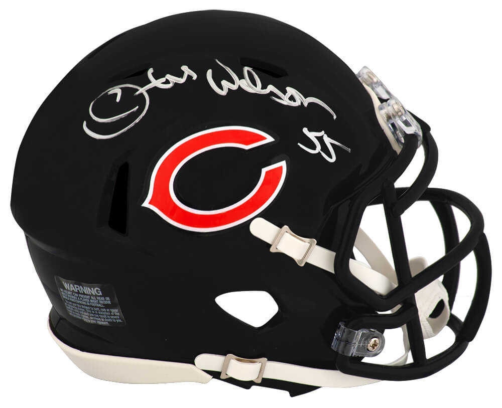 Otis Wilson Autographed Chicago Bears Riddell Speed Mini Helmet w/#55-Powers Sports Memorabilia