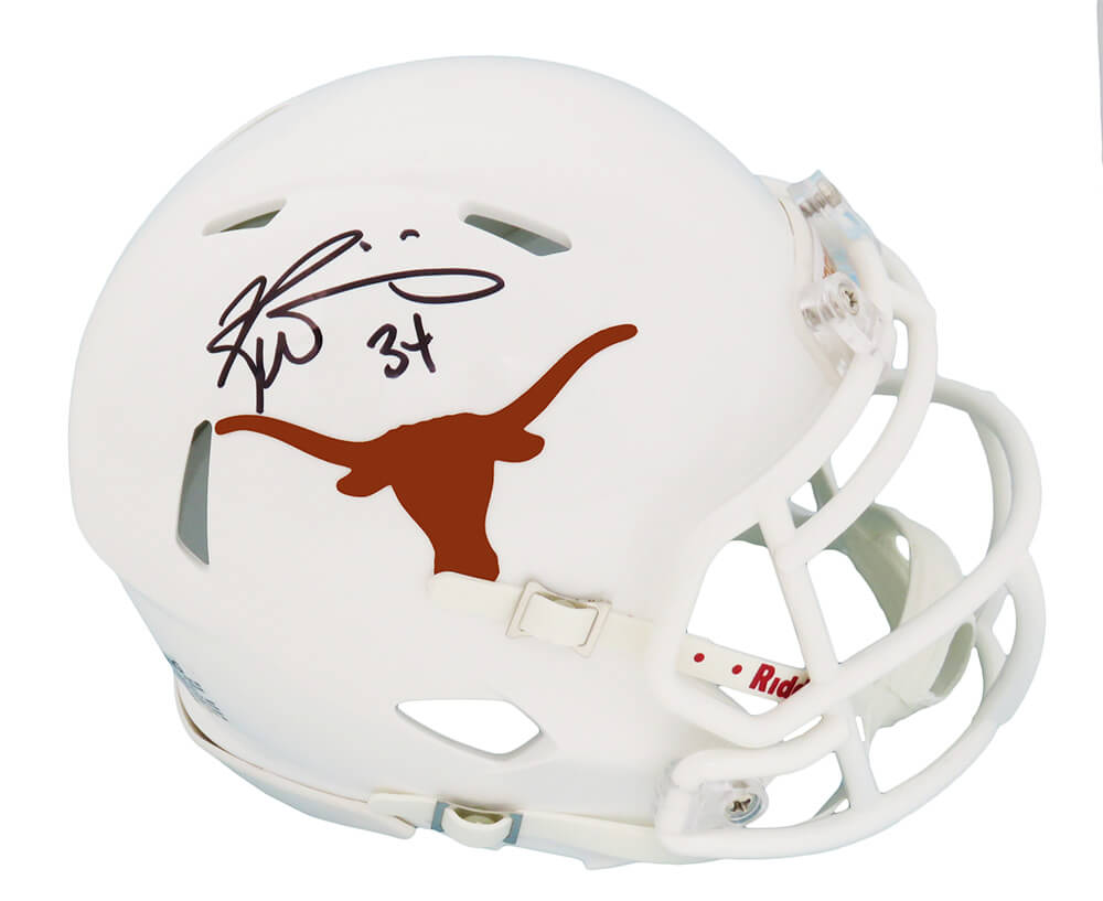 Ricky Williams Autographed Texas Longhorns Riddell Speed Mini Helmet-Powers Sports Memorabilia