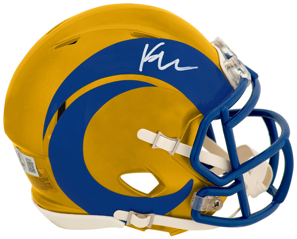 Kyren Williams Los Angeles Rams Autographed Riddell Mini Helmet Beckett-Powers Sports Memorabilia