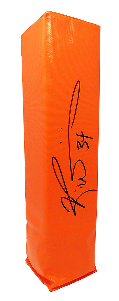 Ricky Williams Autographed Orange Endzone Pylon