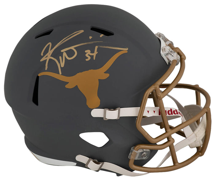 Ricky Williams Autographed Texas Longhorns SLATE Riddell Full Size Speed Replica Helmet-Powers Sports Memorabilia
