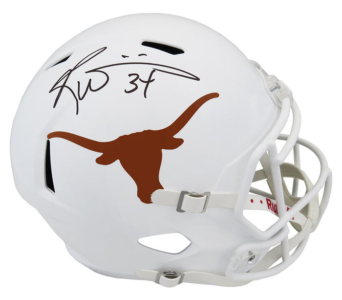Ricky Williams Autographed Texas Longhorns Riddell Full Size Speed Replica Helmet-Powers Sports Memorabilia