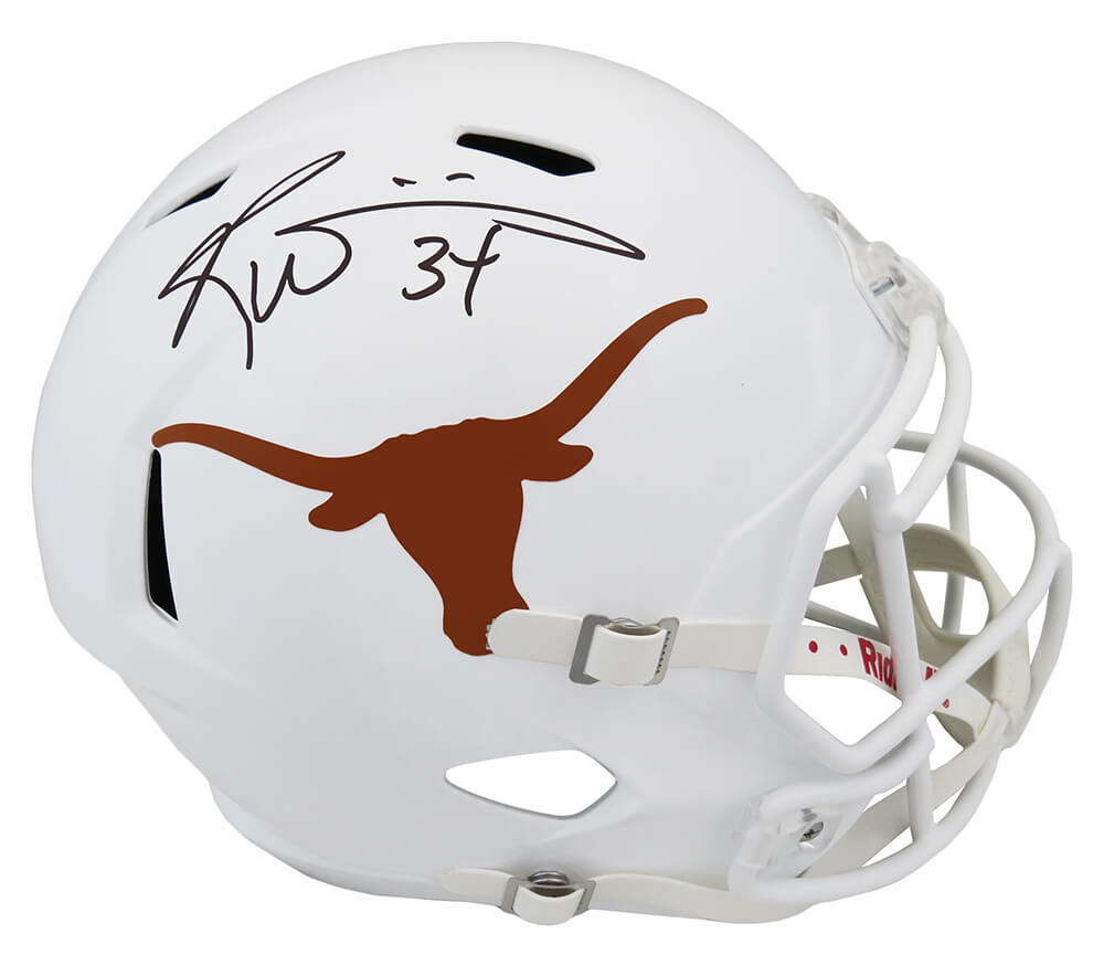 Ricky Williams Autographed Texas Longhorns Riddell Full Size Speed Replica Helmet-Powers Sports Memorabilia
