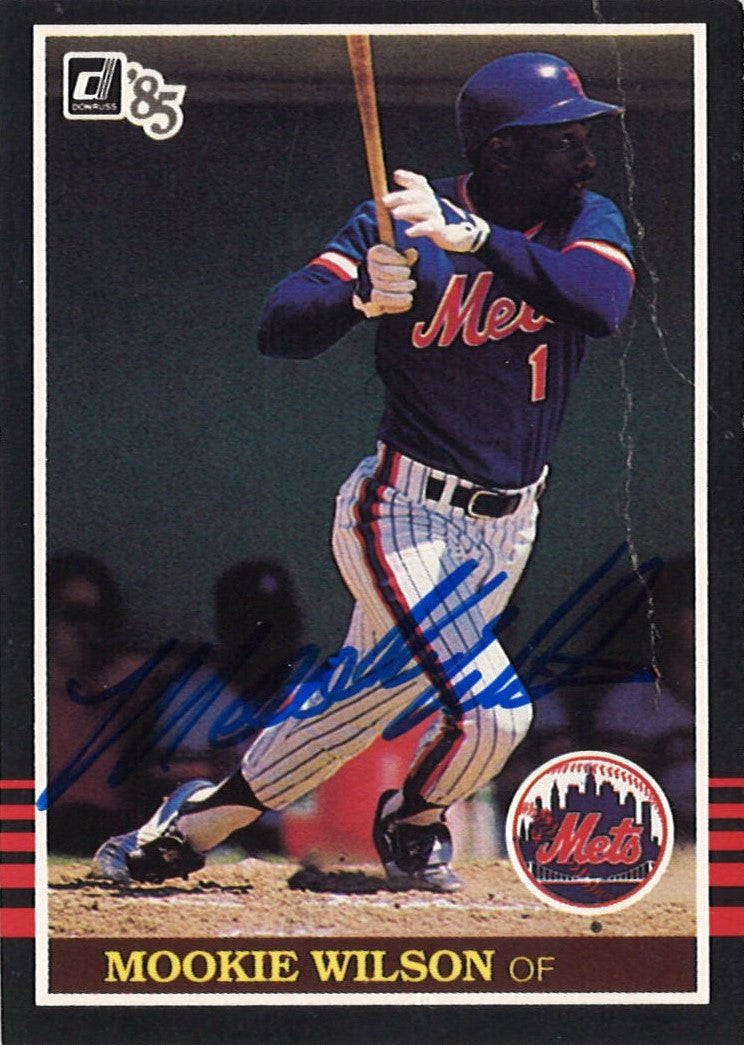 Mookie Wilson New York Mets Signed Donruss (1985-#482) Trading Card-Powers Sports Memorabilia
