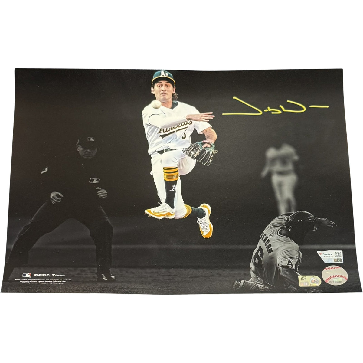 Jacob Wilson Oakland Athletics Signed 11x14 Photo - Fanatics-Powers Sports Memorabilia