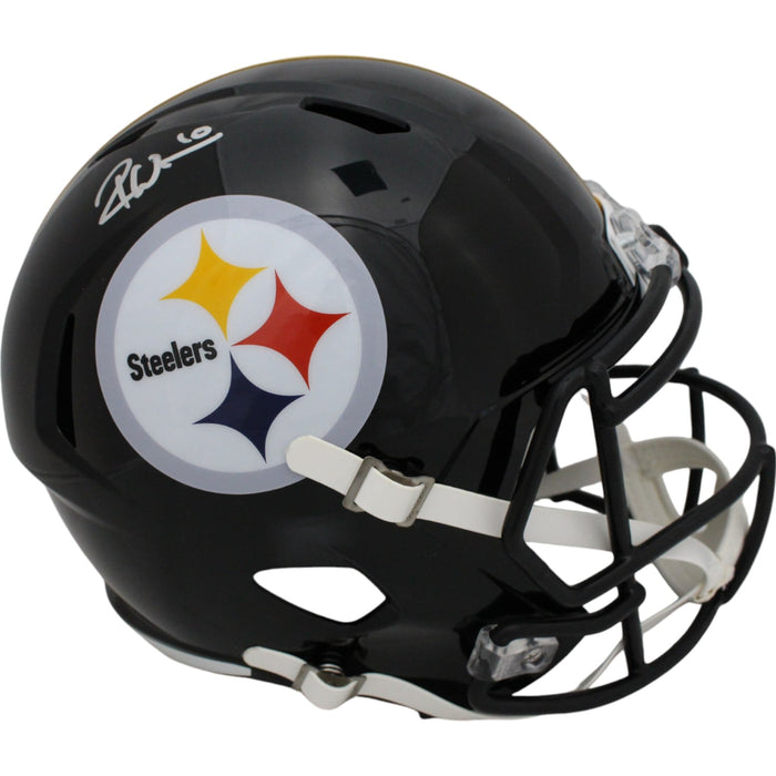 Roman Wilson Signed Pittsburgh Steelers Full-Size Speed Helmet – Beckett Authenticated-Powers Sports Memorabilia