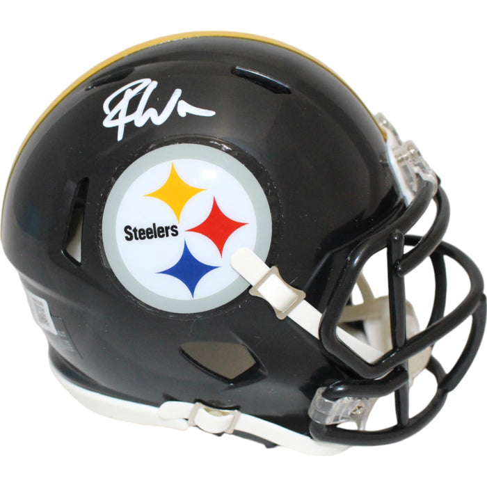 Roman Wilson Signed Pittsburgh Steelers Mini Helmet – Beckett Authenticated-Powers Sports Memorabilia