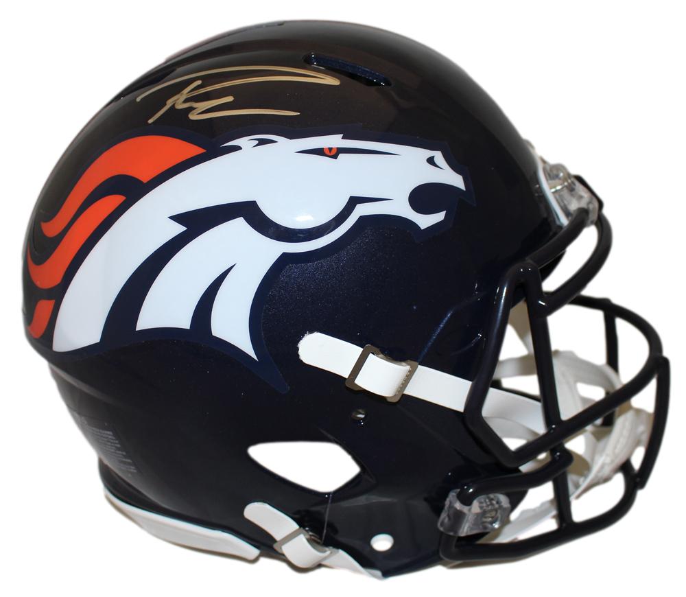 Russell Wilson Signed Denver Broncos Authentic Speed Helmet – Fanatics Authenticated-Powers Sports Memorabilia