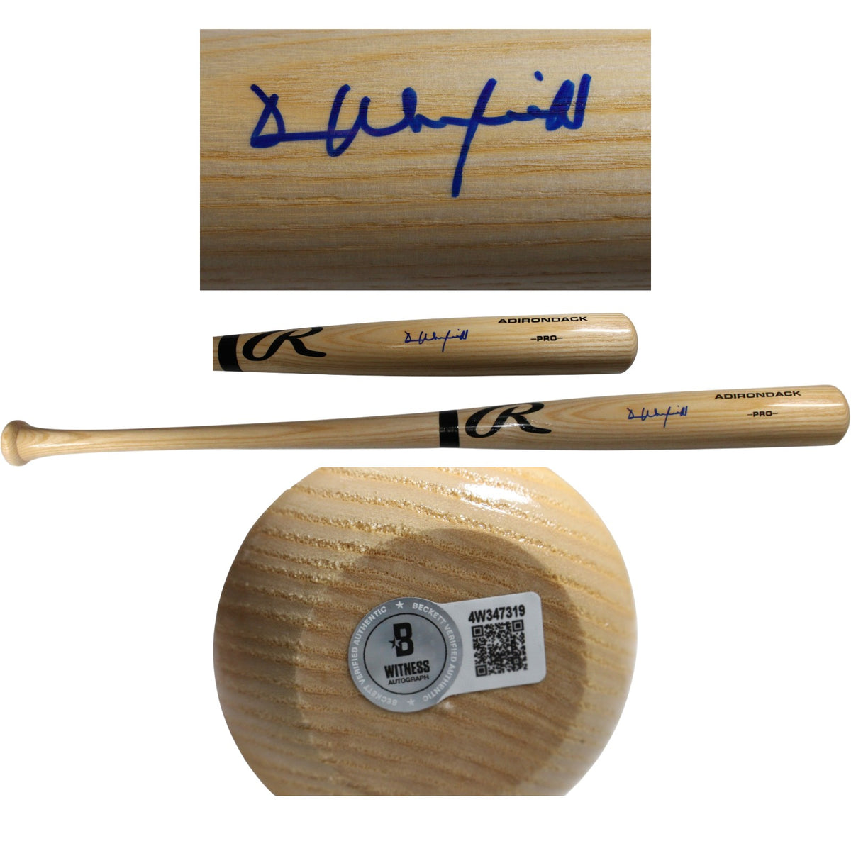 Dave Winfield New York Yankees Blonde Signed Baseball Bat Beckett W 54083 Beckett-Powers Sports Memorabilia