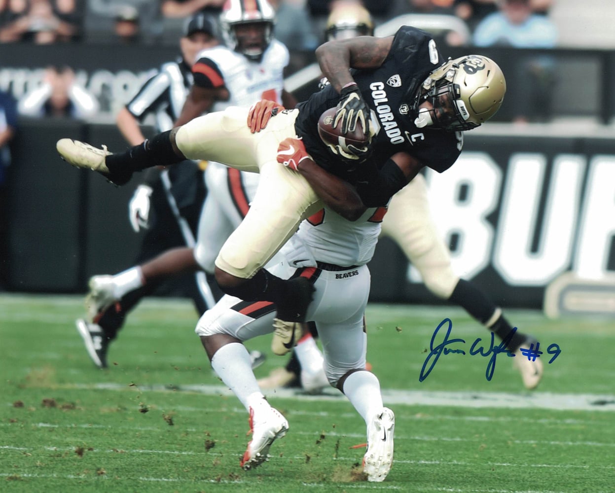 Juwann Winfree Signed Colorado Buffaloes 8x10 Photo-Powers Sports Memorabilia