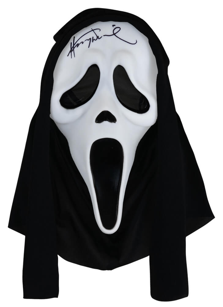 Henry Winkler Autographed Ghostface Scream Movie Costume Mask-Powers Sports Memorabilia