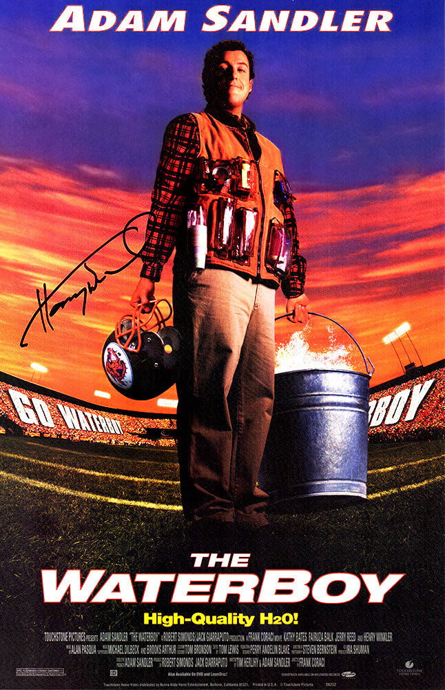 Henry Winkler Autographed The Waterboy 11x17 Movie Poster-Powers Sports Memorabilia