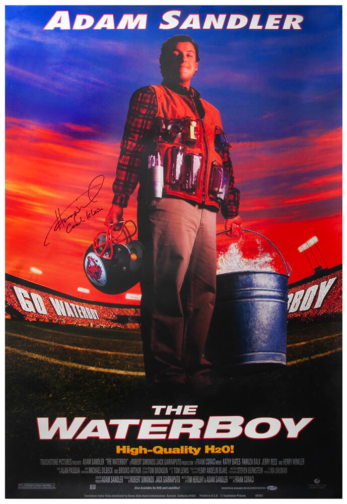 Henry Winkler Autographed The Waterboy 27x40 Full Size Movie Poster with Coach Klein-Powers Sports Memorabilia