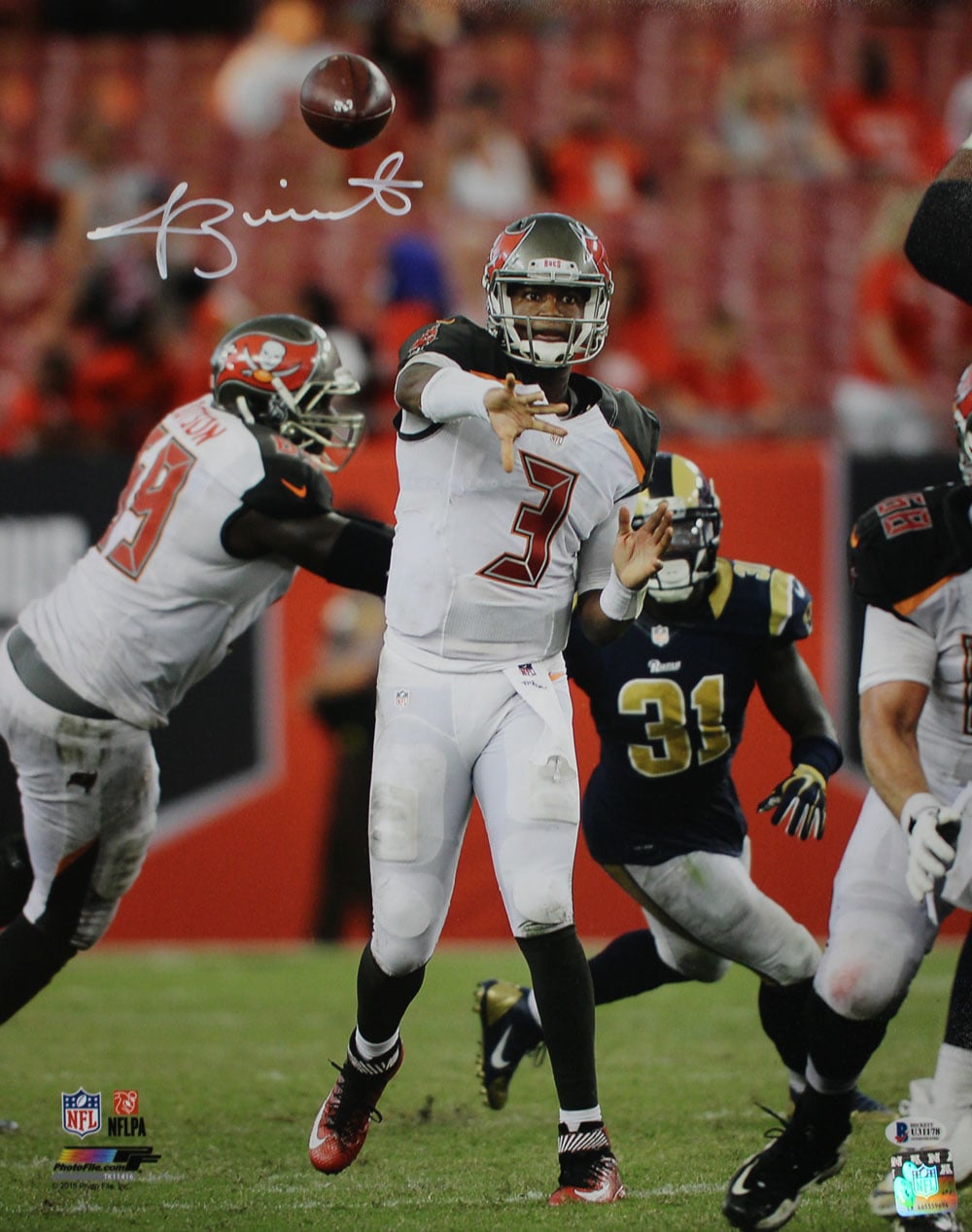 Jameis Winston Tampa Bay Buccaneers Signed 16x20 Photo BAS-Powers Sports Memorabilia