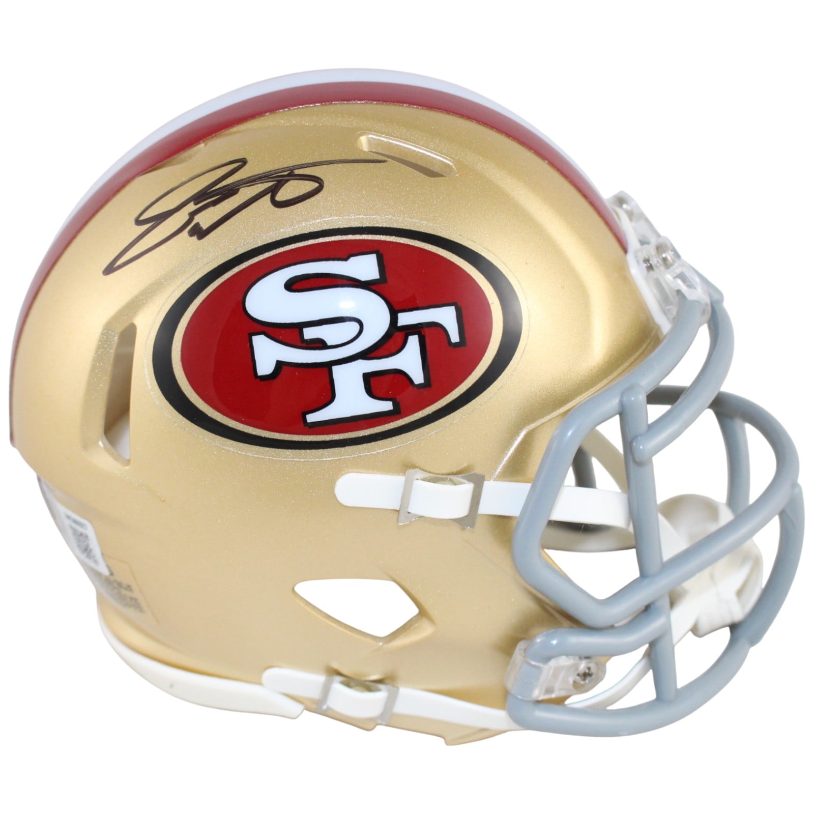 Dee Winters Signed San Francisco 49ers Mini Helmet Beckett WIT-Powers Sports Memorabilia