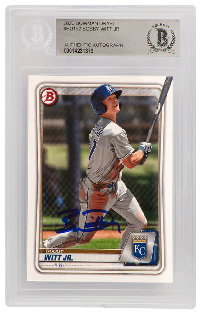 Bobby Witt Jr. Kansas City Royals Autographed 2020 Bowman Draft Rookie-Powers Sports Memorabilia
