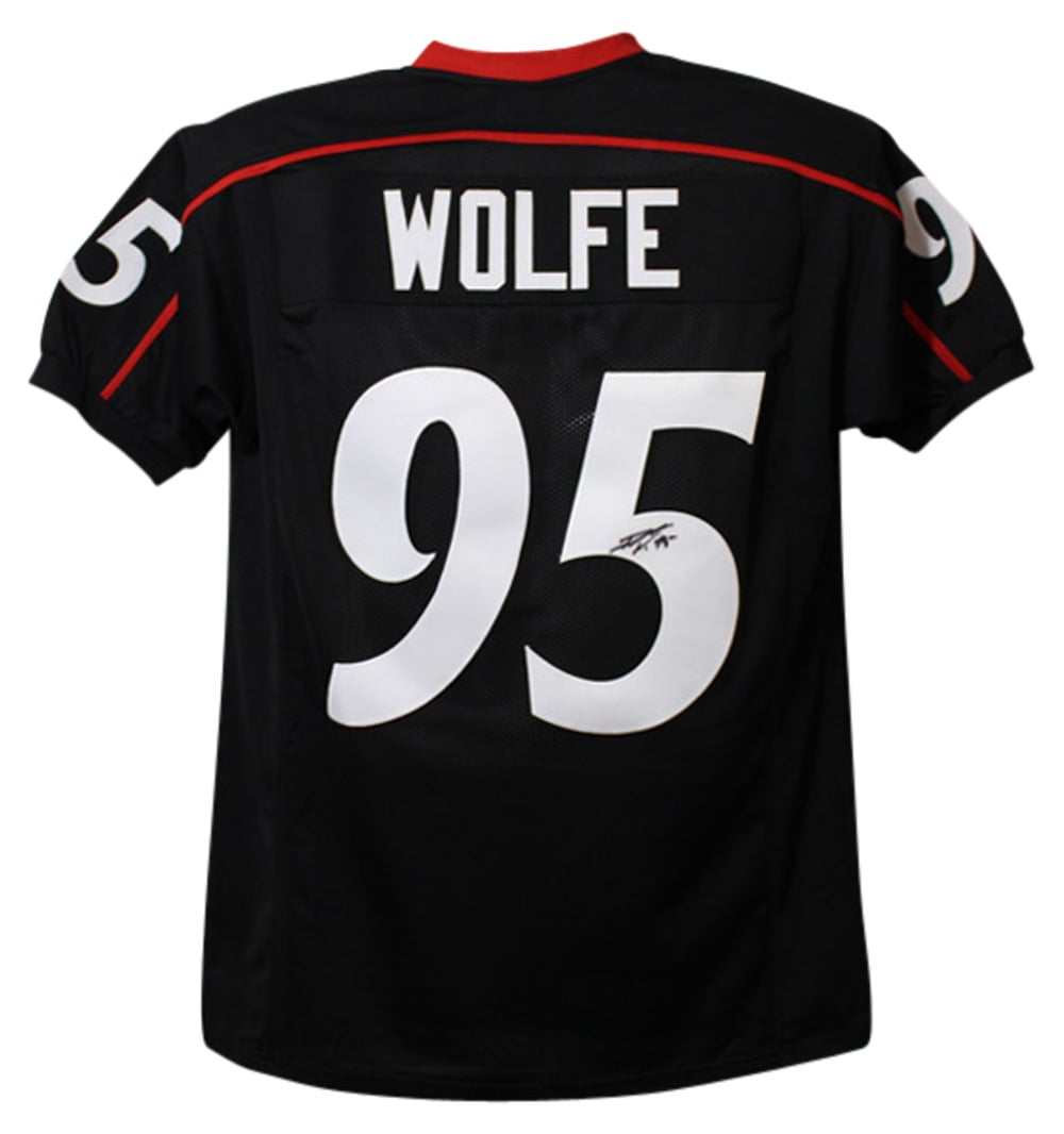 Derek Wolfe Cincinnati Bearcats black size XL Jersey Signed-Powers Sports Memorabilia