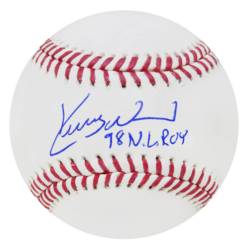 Kerry Wood Autographed Rawlings Official MLB Baseball with 98 NL ROY-Powers Sports Memorabilia