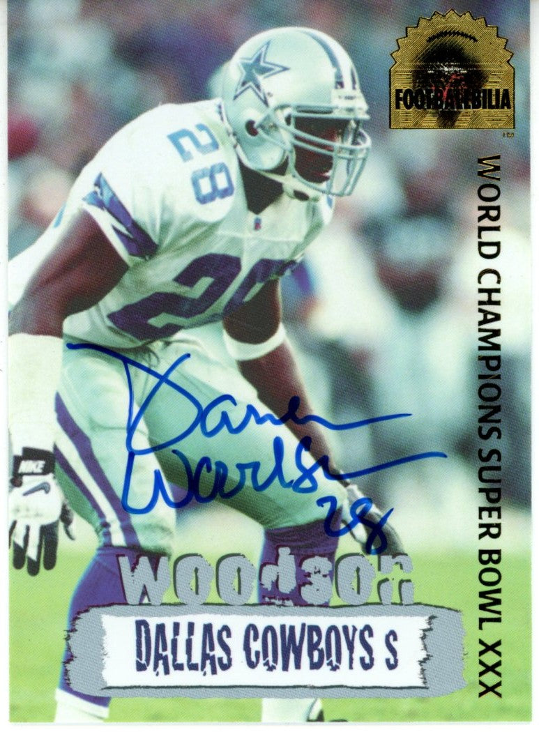 Darren Woodson Dallas Cowboys Signed Card - 96 Collector's Edge #DCA-15-Powers Sports Memorabilia