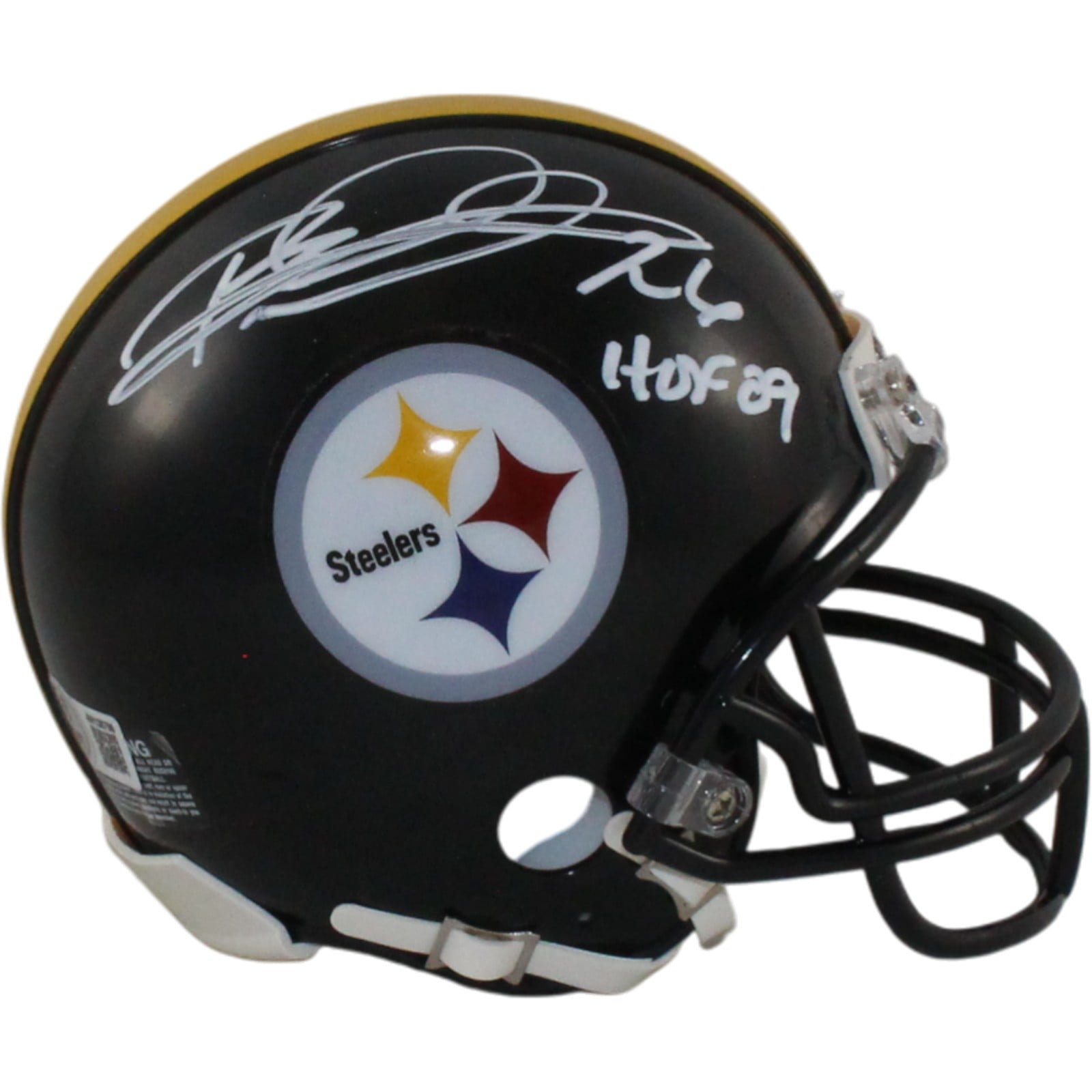 Rod Woodson Signed Pittsburgh Steelers VSR4 Mini Helmet HOF Beckett W-Powers Sports Memorabilia