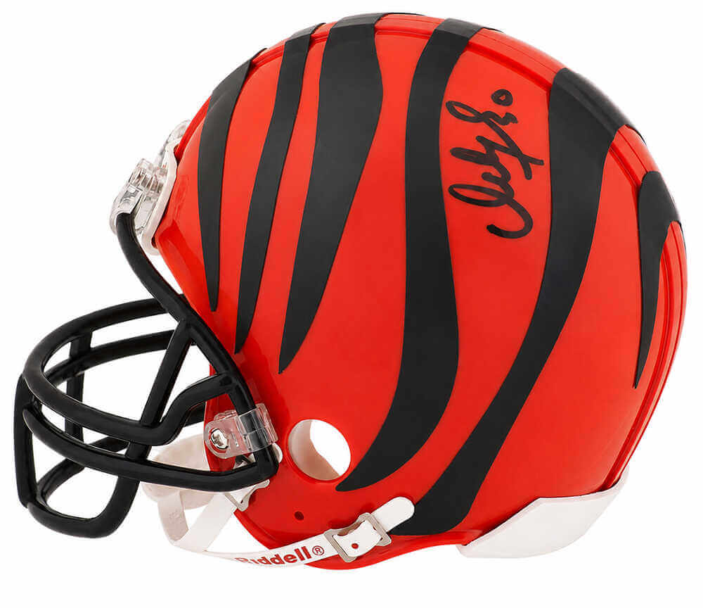 Ickey Woods Autographed Cincinnati Bengals Riddell (VSR4) Mini Helmet-Powers Sports Memorabilia